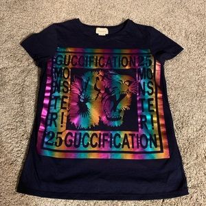 Authentic Gucci T-shirt Navy - Girls - NEVER WORN